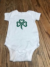 Rabbit Skins St. Patrick Day Shamrock Bodysui...