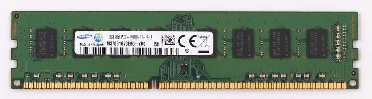 Samsung 8GB 2Rx8 PC3L-12800U-11-13-B1 NON-ECC Unbuffered