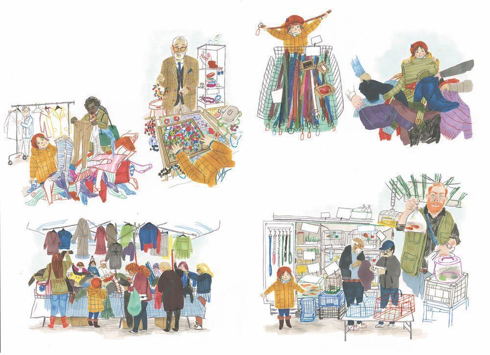 Thumbnail - Ein Markttag Susanna Mattiangeli Buch 36 S. Deutsch 2021 Bohem Press