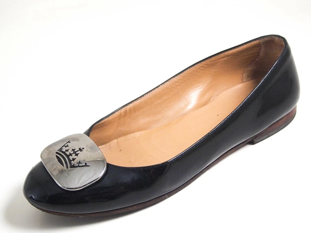 Church's Fiona Ballet Flat Black Patent Leather Womens Shoe Size EU 36 US 6  $580