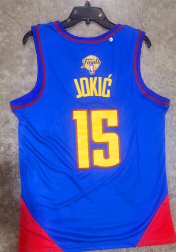 Denver Nuggets Nikola Jokic Royal Blue Jersey 15 Finals - Picture 1 of 2