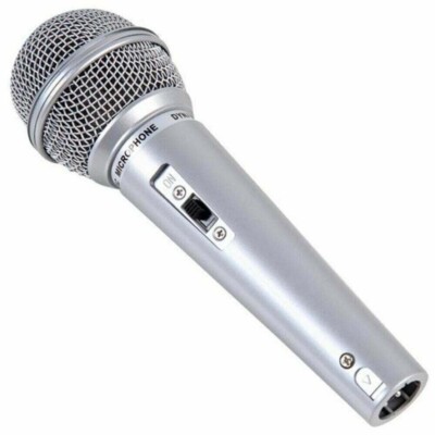 Dynamisches Gesangsmikrofon für Aufnahme von Karaoke PA DJ Musik 3 m Kabel XLRF zu Klinke