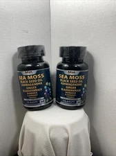Lot Of 2 MDA Supplements Sea Moss 16-in-1 Capsules mg - 60 Count - Ex: 06/26