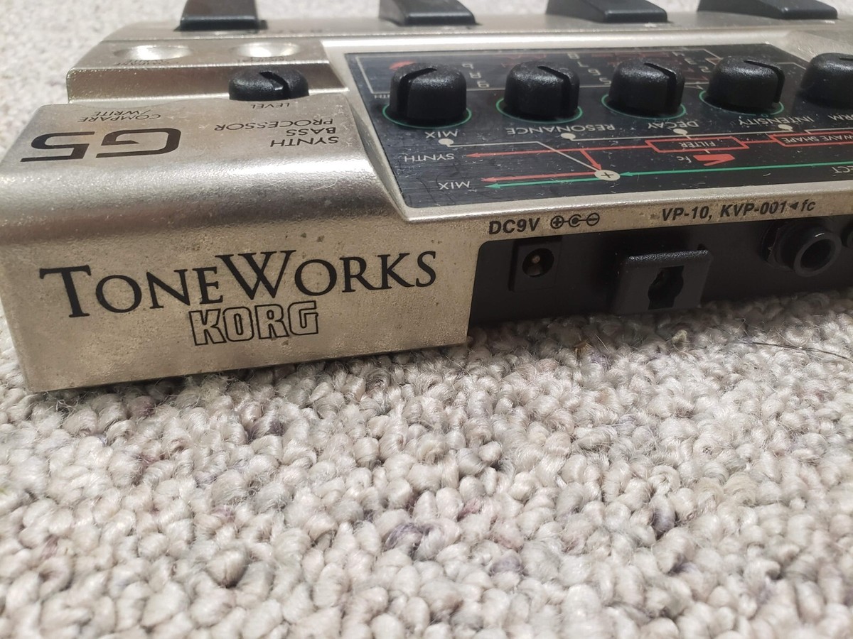 Korg ToneWorks G5 Bass Synth Guitar Effect Pedal Processor Filter Wave Funk MIJ