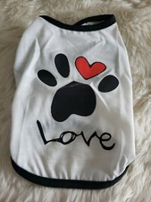 Cute Love T-Shirt Summer Vest Costume Apparel TShirt for Pet Puppy small