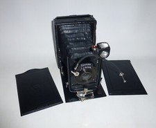 Ernemann HEAG I Folding plate camera 9x12cm w/lens Detectiv Aplanat Dresden 10s