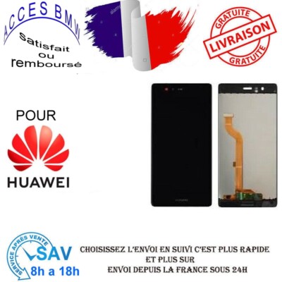 Écran LCD Complet + Vitre Tactile Pour Huawei P9 Lite Noir - Neuf, Remplacement Facile