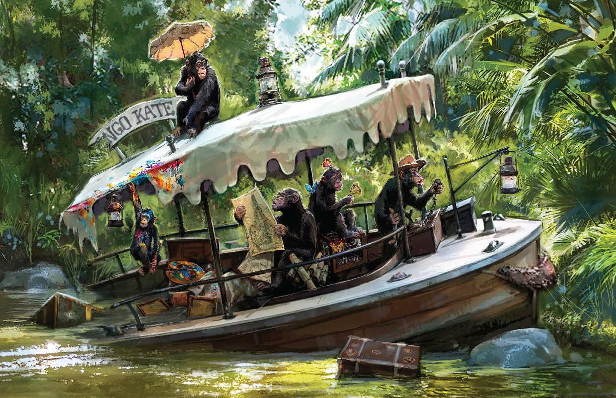 Disney World Jungle Cruise Congo Kate 13x19 Satin Art Print Poster