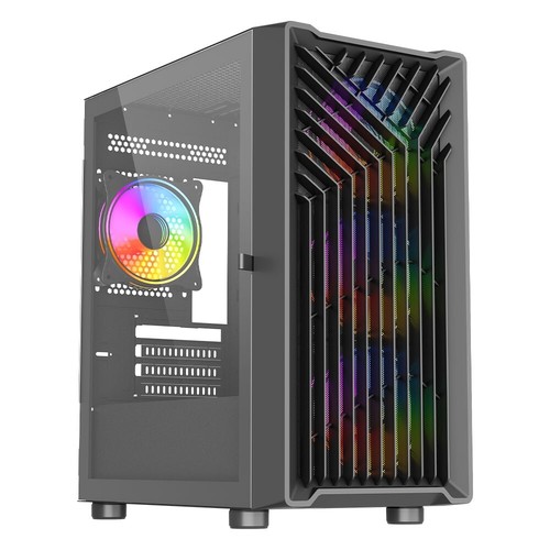 VIDA Cyclone Mesh mATX Gaming Case Micro ATX 4 x ARGB LED Fans Tempered Glass - Picture 1 of 9