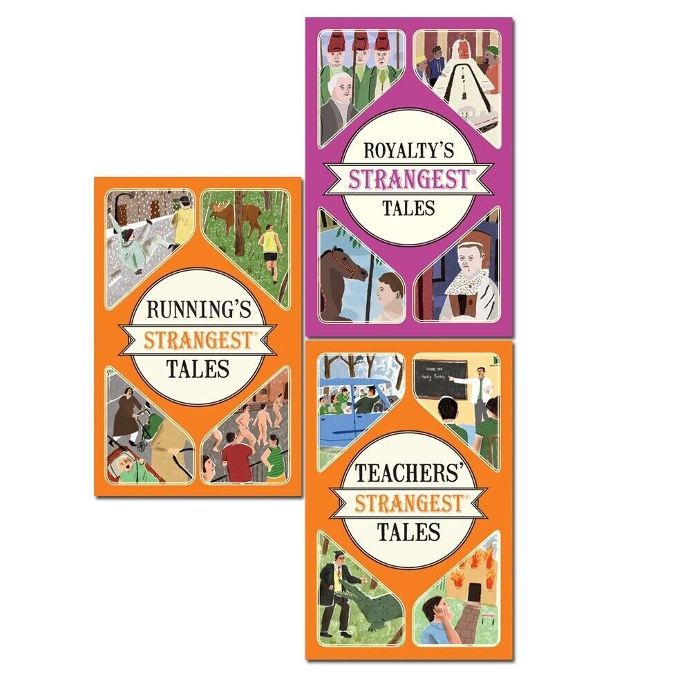 Strangest Collection 3 Books Set Royalty's, Running's, Teachers Strangest Tales