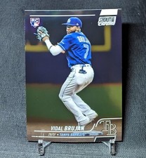 Vidal Brujan Rookie Card RC 2022 Topps Stadium Club CHROME #47 Tampa Bay Rays 