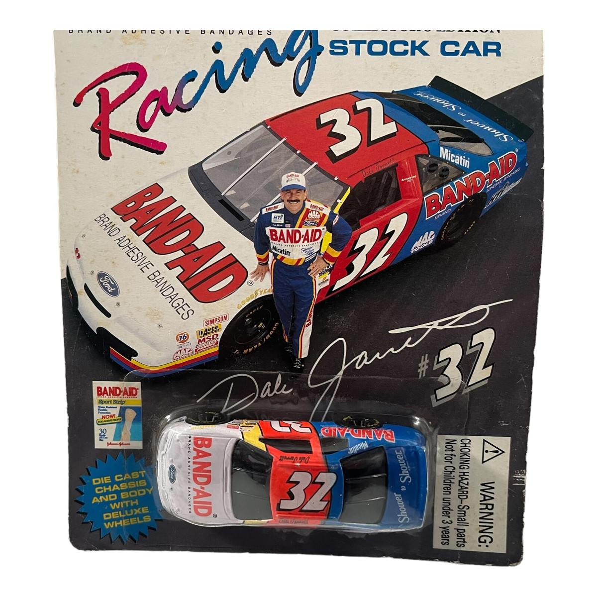 1:64 Scale #32 Dale Jarrett Band-Aid Diecast Vehicle 1995 Racing