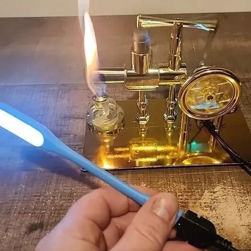 Hot Air Stirling Engine Model Toy Micro Motor Power Generator Engine DIY Motor - Picture 14 of 14