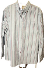 Samuel Windsor  shirt Men’s Sz L dress Long Sleeve Striped Button Down Collar