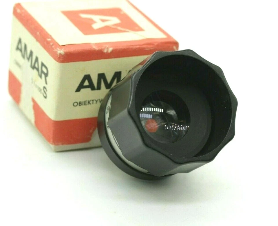 Vintage lens for enlarger AMAR 4.5/105 PZO M42 mount Creative Macro - Image 2 of 4