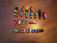 Lot Of Thomas The Train Mixed Cars Die Cast and Plastic Various Sizes See Pic