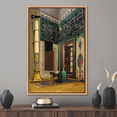 Osman Hamdi Bey, The Man Reading Quran on Akit Mosque, Wall Decor, Home Decor, - Picture 5 of 12