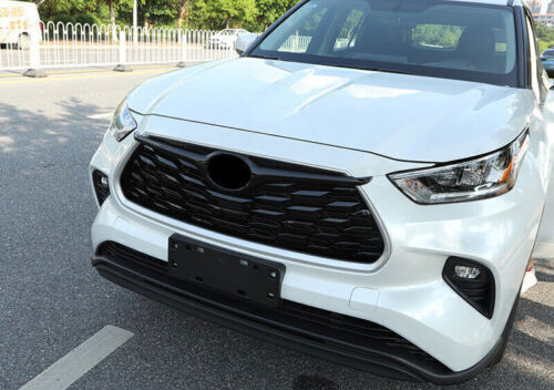 Look Front Bumper Center Hood Strip Bright Black For Toyota Highlander 2020-2023 - Bild 3 von 6