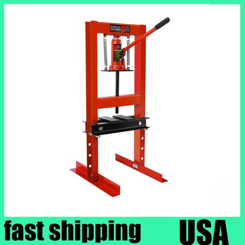6Ton Hydraulic Shop Press Heavy-Duty h-Frame Garage Press w/Adjustable Worktable - Picture 12 of 13