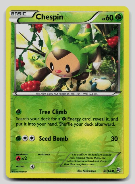 Chespin [Reverse Holo] #9 (Breakthrough (2015))