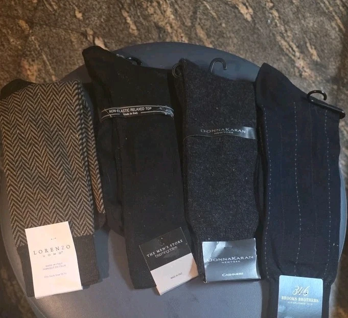 Merlino And Cashmere Men's Luxury Dress Socks Bundle Enzo Style