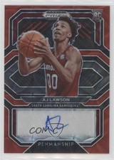 2021 Prizm Draft Picks College Penmanship Choice Red 59/88 AJ Lawson Auto 1pe9