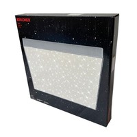 Briloner Led Deckenleuchte Silber Eckig 29Cm 21W 2200Lm 4000K Sternenhimmel