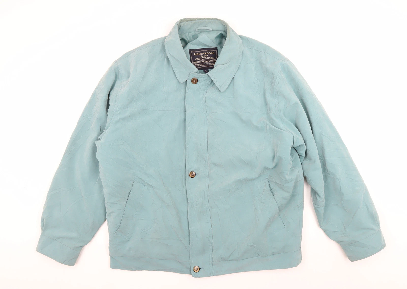 Greenwoods Blue Relaxed Fit Jacket L, Casual Unisex