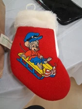 An American Tail Fievel Mini McDonald’s Sears Christmas Stocking Vintage 1986