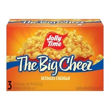 Jolly Time The Big Cheez Cheddar Cheese Microwave Popcorn (3-count Box), 9.6 Oun