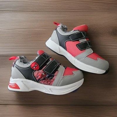 Marvel Boys Toddler Ground Up Spiderman Light-Up Athletic Sneaker US 10 EUR 27.5
