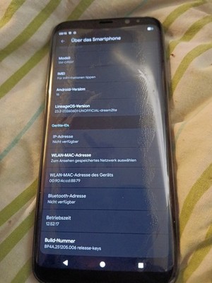 Exklusives Samsung Galaxy S8 plus mit Android 16 - Lineage Space Grey