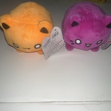 Lot 2 Aurora 3.5" Meowchi Tasty Peach Plush Enchanting Stuffed Animal Series 2