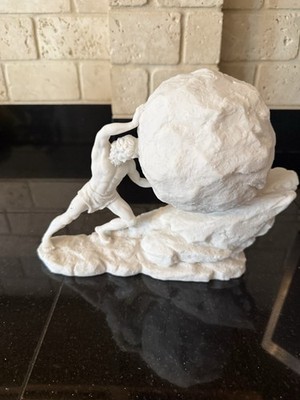 Disney Dreams David Kracov Hercules White Resin Figurine Matte 3D Effect