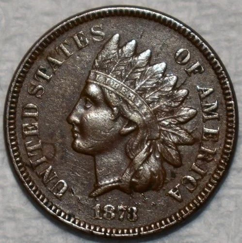Extra Fine 1873 Closed 3 Indian Head Cent, Sharp, Chocolate-Brown specimen.