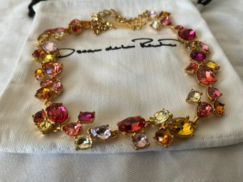 Oscar de la Renta Crystal Scramble Necklace
