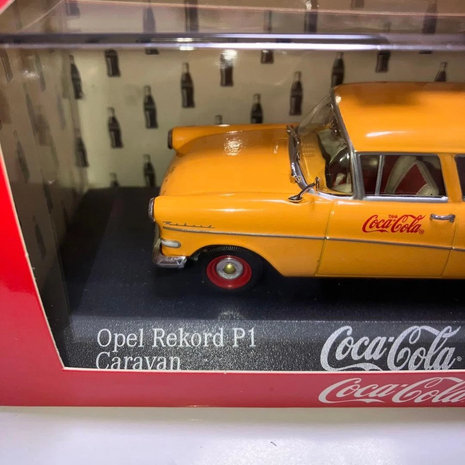 Minichamps 1/43 Coca Cola Opel Rekord P1avan Minicar - Image 2 of 4