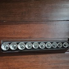 Armstrong Tools Socket Set On Metal Socket Rail Multiple Sockets