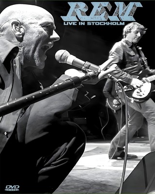 REM Live in Stockholm Poster - Schwarz Weiß Wandbild - 12X16/16X20/18X24/24X36