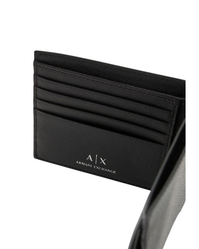 Armani Exchange Leather Bifold Wallet Men Black - Picture 2 of 3
