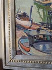 Vintage Oil Painting William Lobberegt (Nephew of Renoir) Harbor Nautical Boat — photo 5