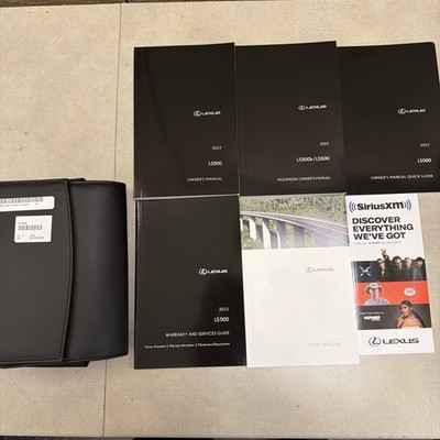 2023 Lexus LS 500 LS500h Owners Manual + Navigation User Guide Complete Set Case