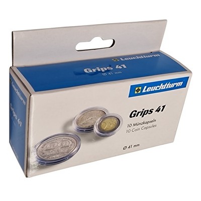 Münzkapseln für 1 oz. Australian Kookaburra Silber 10er Pack Leuchtturm GRIPS