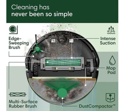 iRobot Roomba 205 DustCompactor Combo Robot Vacuum & Mop NEW