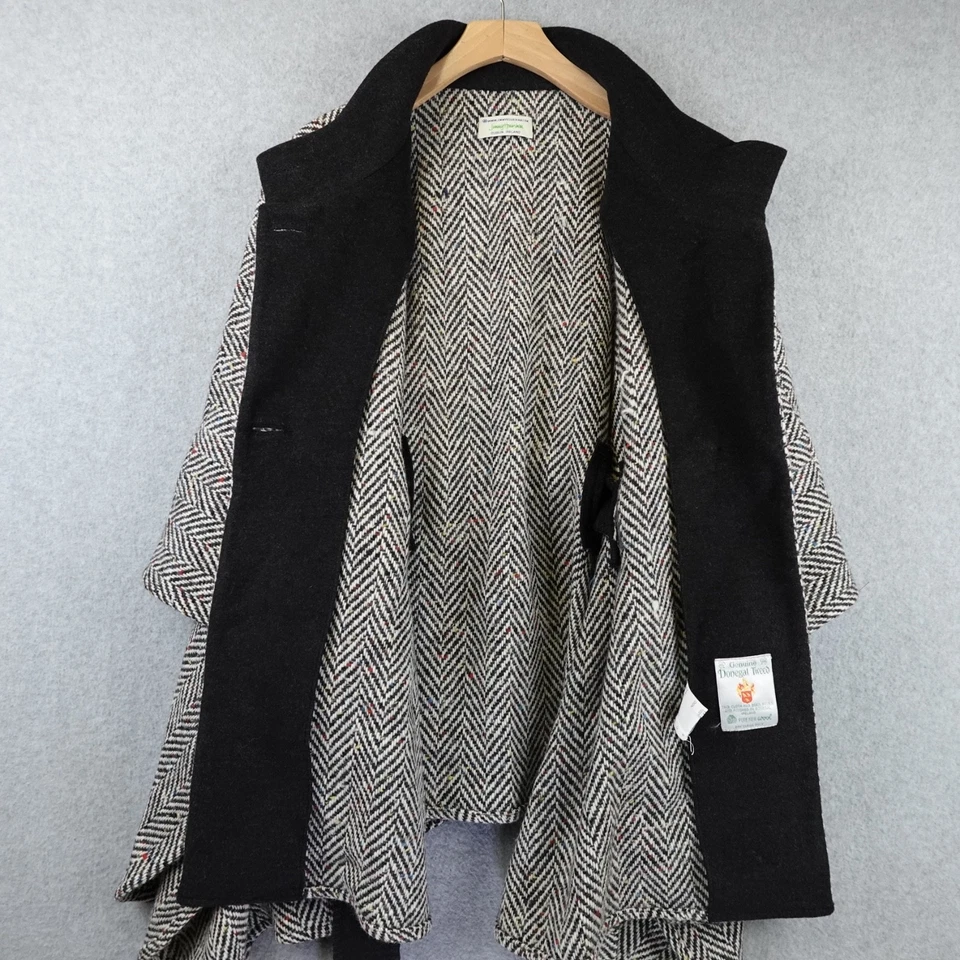Jimmy Hourihan Traditional Pure Irish Wool Walking Cape Donegal Tweed Belted - Image 2 of 4