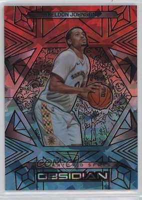 2024-25 Panini Obsidian Electric Etch Fire & Ice 29/49 Keldon Johnson #28 11ng