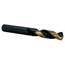 7/16" HSS Contractor Black & Gold Split Point Stub Drill Bit