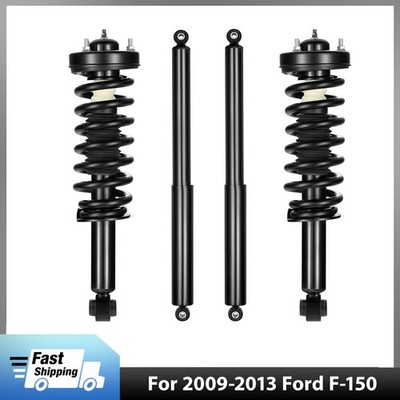 Pair Front Complete Struts Rear Shocks Assembly for 2009-2013 Ford F-150 4WD