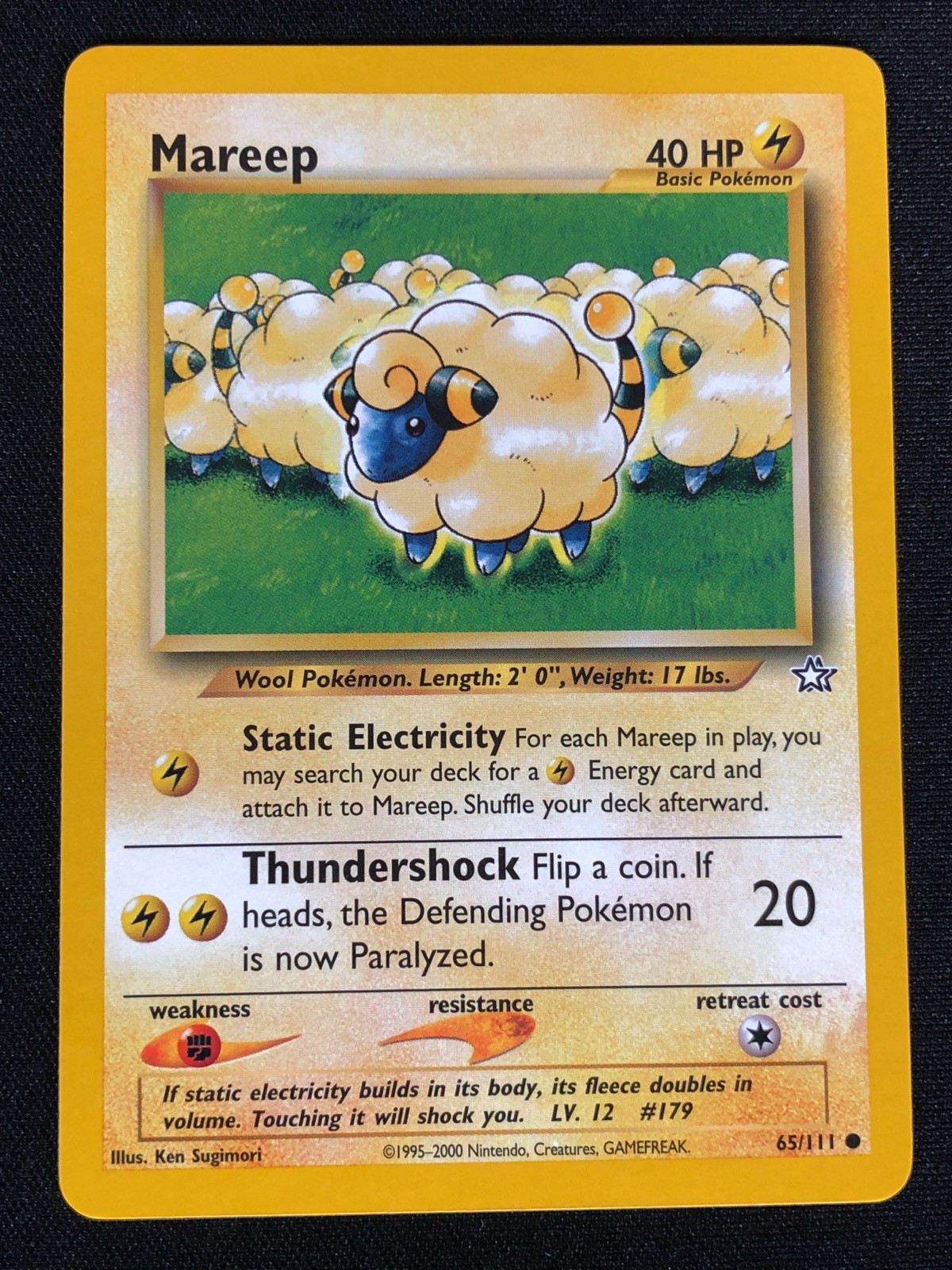 Pokemon Mareep 65/111 Common (NM)