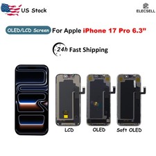 LCD/OLED Display Touch Screen Assembly Replacement For Apple iPhone 17 Pro 6.3in